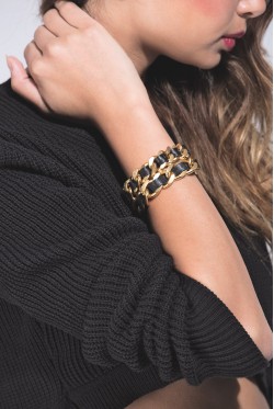 Vintage Chanel Gold Bracelet 